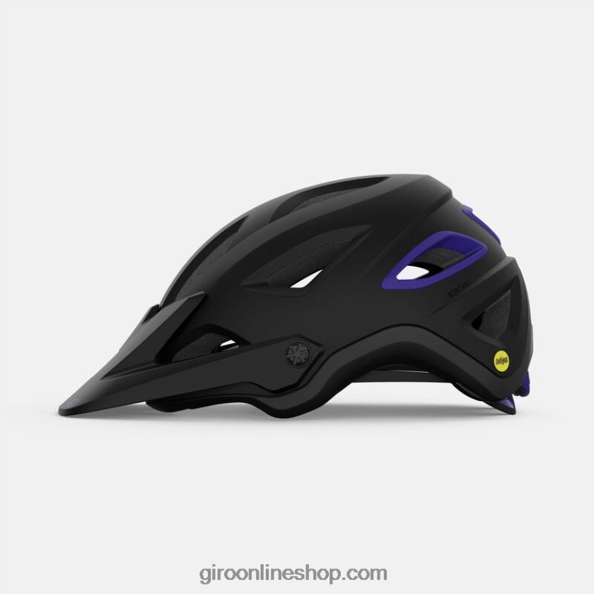 mujer montara mips casco negro mate/púrpura eléctrico 8NJZ86942 Giro