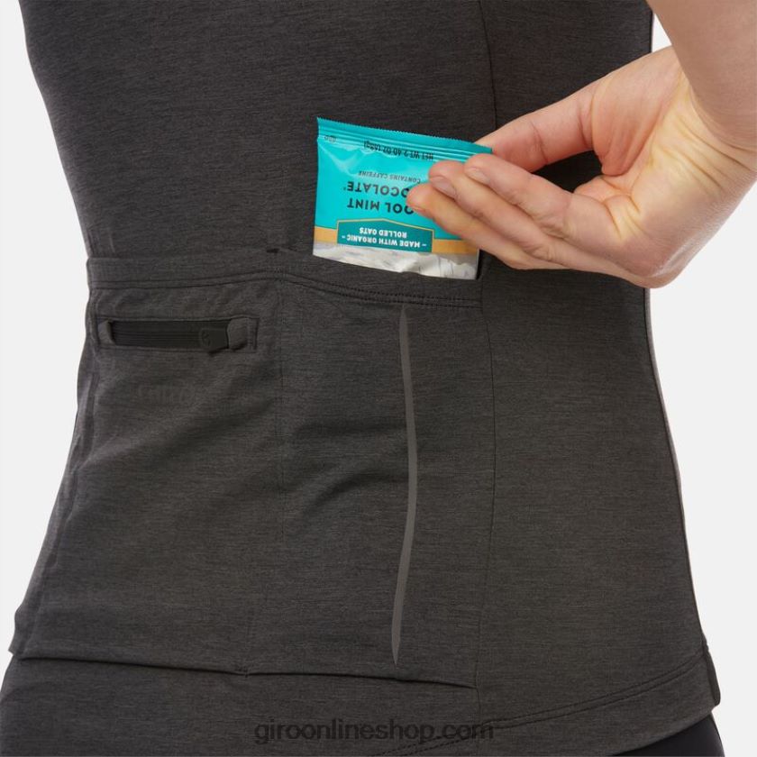 mujer nueva camiseta de carretera brezo de carbón 8NJZ86755 Giro