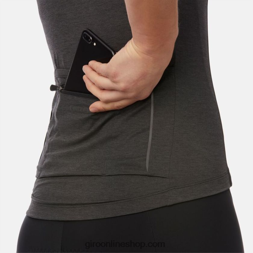 mujer nueva camiseta de carretera brezo de carbón 8NJZ86755 Giro