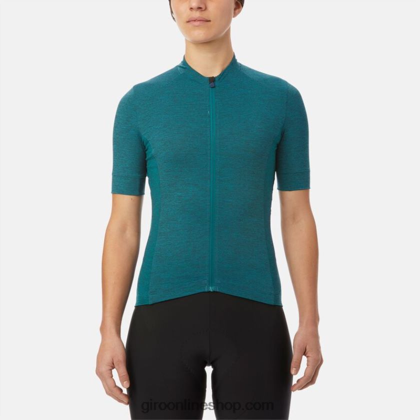 mujer nueva camiseta de carretera brezo verde azulado 8NJZ861293 Giro