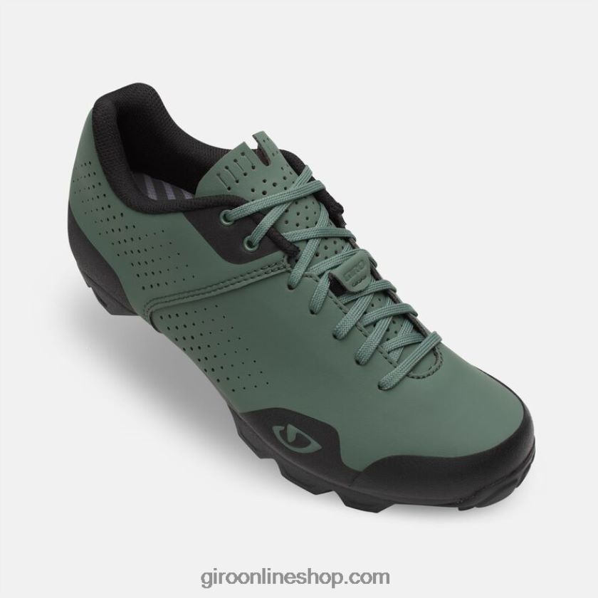 mujer zapato con cordones de manta Verde gris 8NJZ861187 Giro