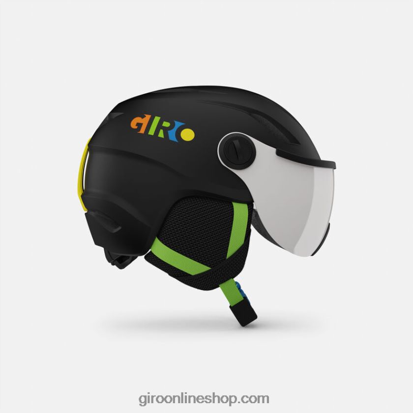 niños casco buzz mips negro mate/bloques de fiesta 8NJZ861024 Giro