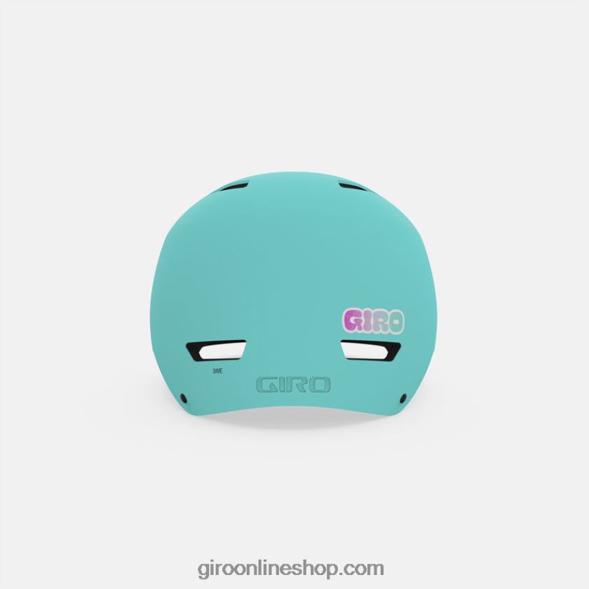 niños casco de moneda de diez centavos verde azulado grito mate 8NJZ861504 Giro