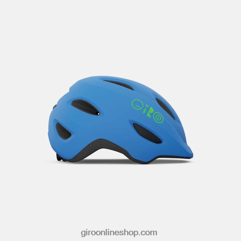 niños casco de pícaro azul mate/lima 8NJZ861486 Giro