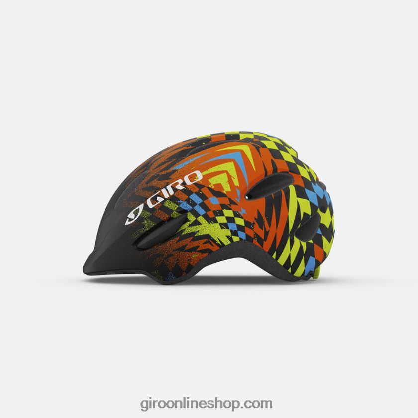 niños casco de pícaro desvanecimiento de cuadros negro mate 8NJZ861484 Giro