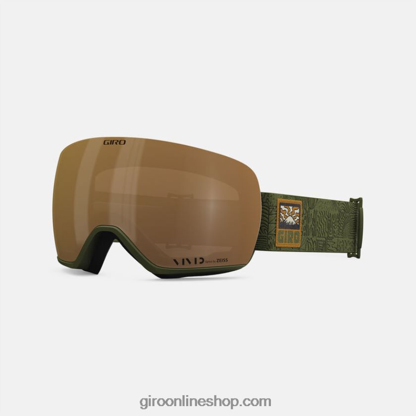 unisexo artículo gafas de ajuste asiático cuadrícula de aventura verde sendero 8NJZ86935 Giro