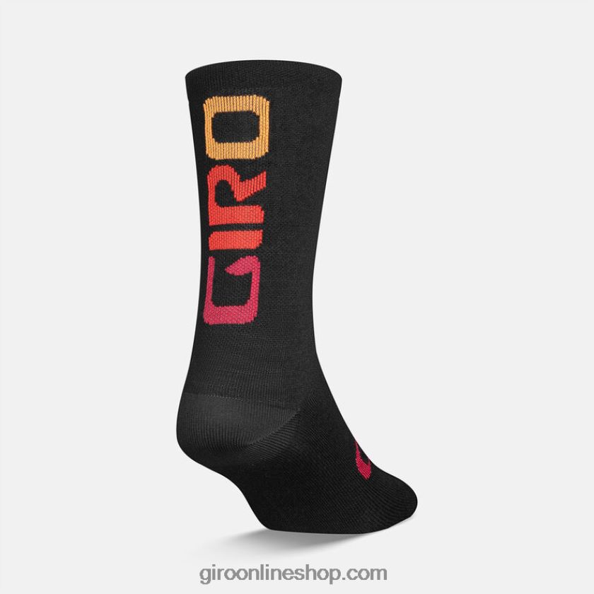 unisexo calcetín de lana merino de temporada hiperglitch negro 8NJZ86189 Giro