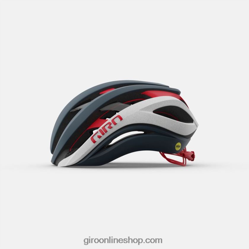 unisexo casco esférico de éter gris portaro mate/blanco/rojo 8NJZ86270 Giro