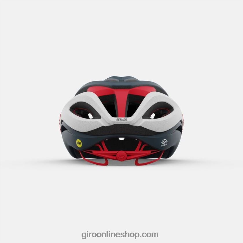 unisexo casco esférico de éter gris portaro mate/blanco/rojo 8NJZ86270 Giro