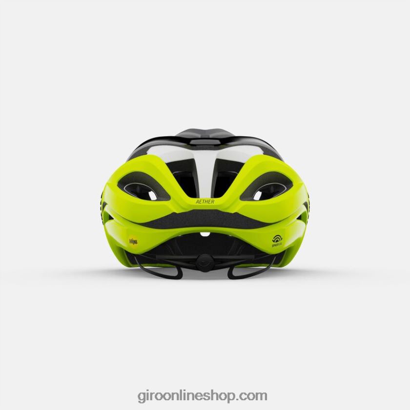 unisexo casco esférico de éter negro mate fundido/amarillo resaltado 8NJZ86267 Giro
