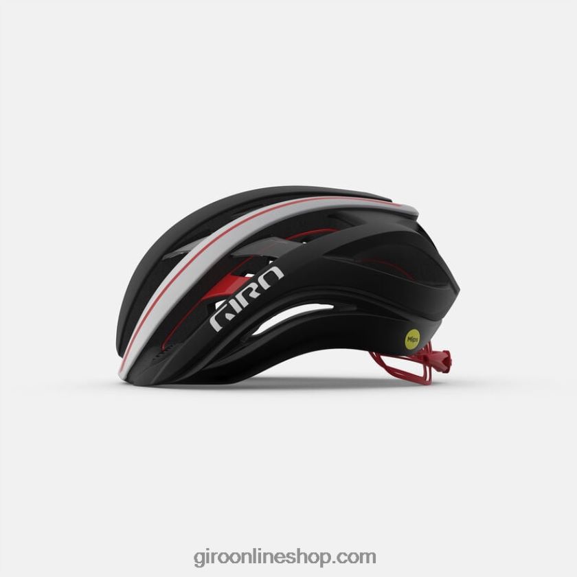 unisexo casco esférico de éter negro mate/blanco/rojo brillante 8NJZ86268 Giro
