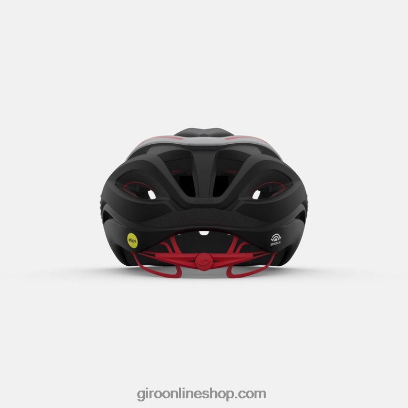 unisexo casco esférico de éter negro mate/blanco/rojo brillante 8NJZ86268 Giro