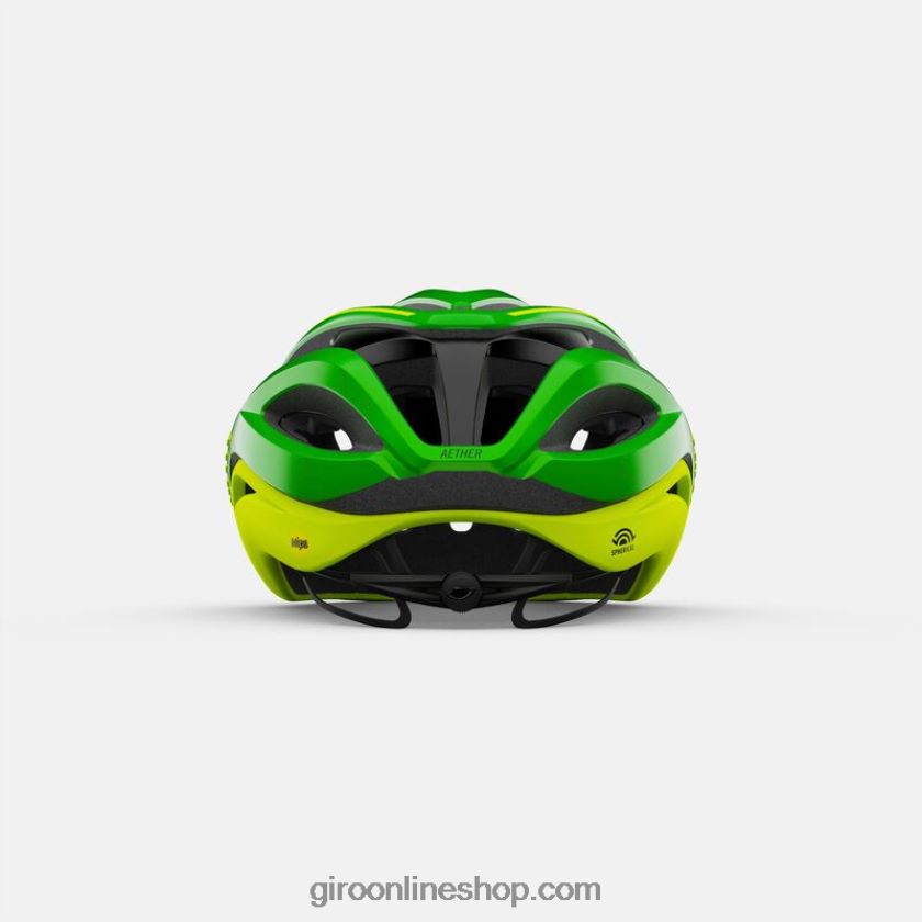 unisexo casco esférico de éter verde ano mate/amarillo reflejo 8NJZ86265 Giro