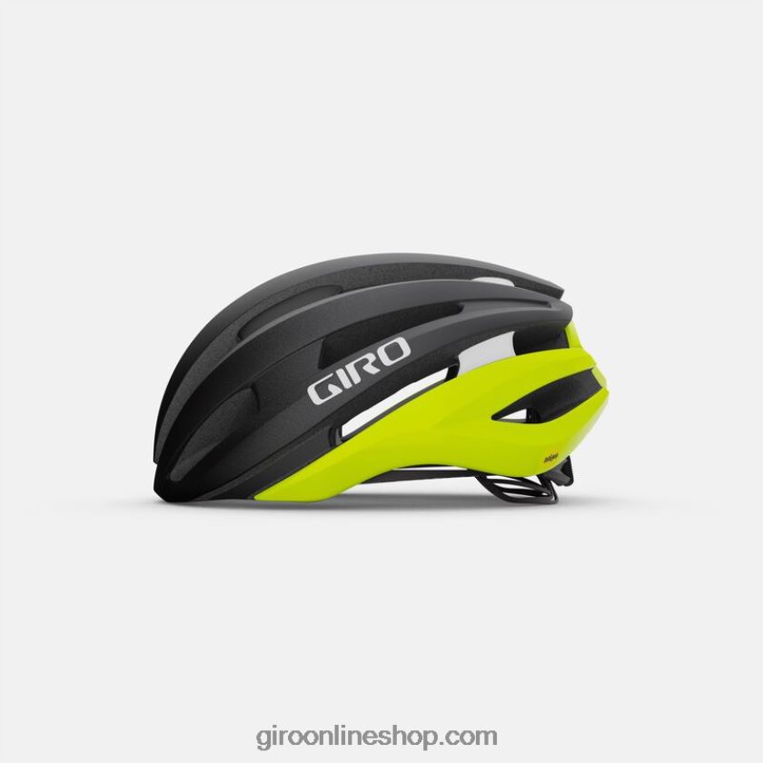 unisexo casco synthe mips ii negro mate/amarillo resaltado 8NJZ86481 Giro