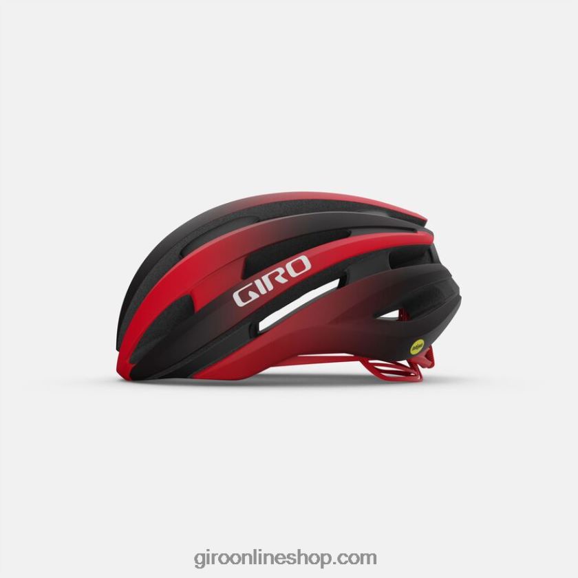 unisexo casco synthe mips ii negro mate/rojo brillante 8NJZ86480 Giro
