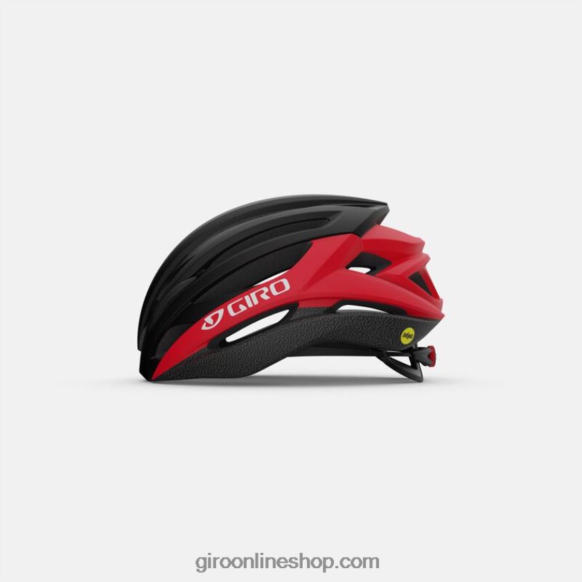 unisexo sintaxis mips casco negro mate/rojo brillante 8NJZ86616 Giro