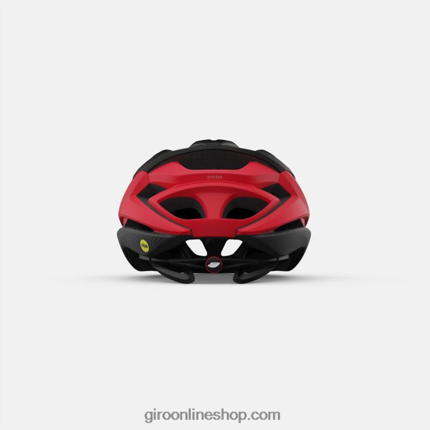 unisexo sintaxis mips casco negro mate/rojo brillante 8NJZ86616 Giro
