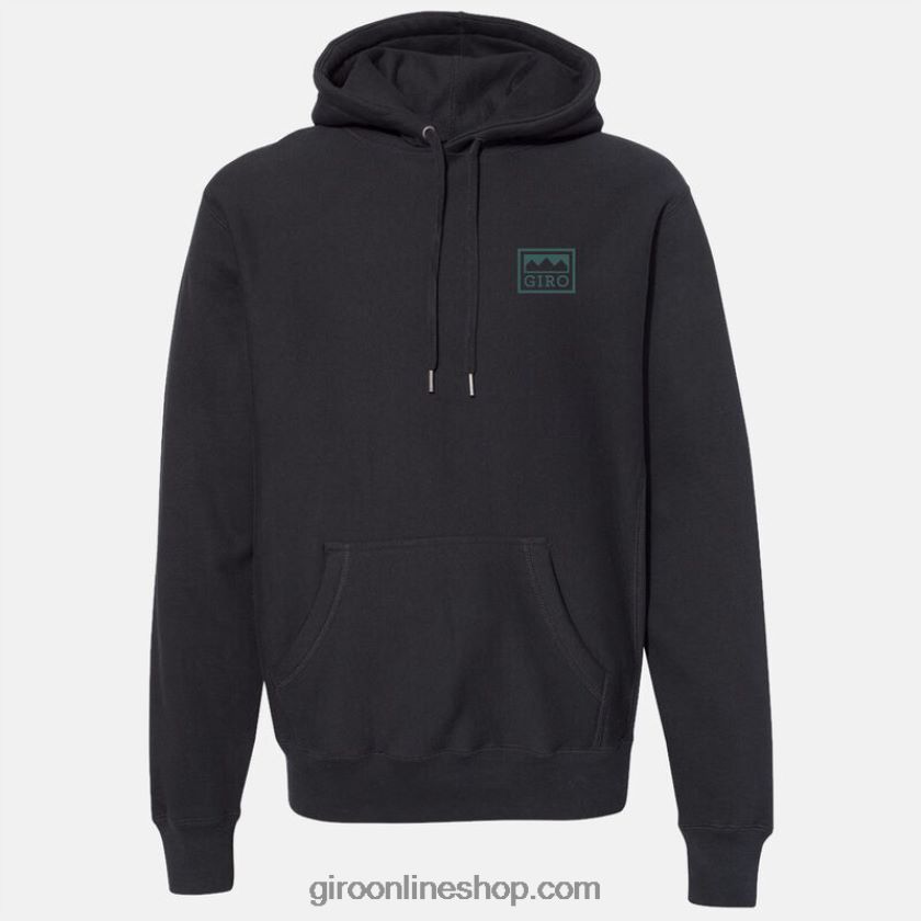 unisexo sudadera con capucha y logo alpes negros 8NJZ86204 Giro